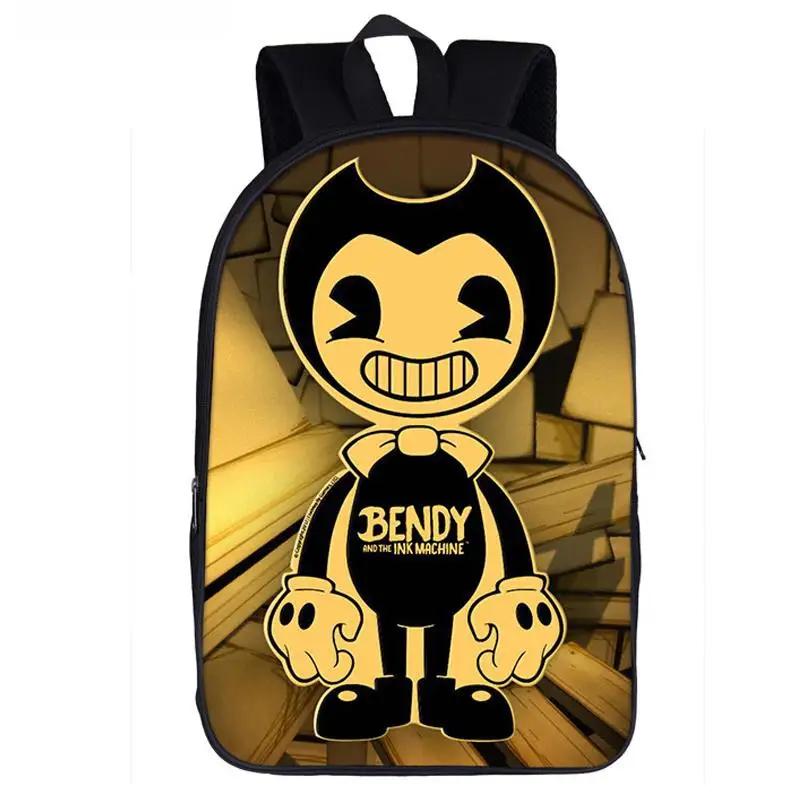 Bendy рюкзак сумка для мальчиков игра печать чернильная машинка школьные рюкзаки