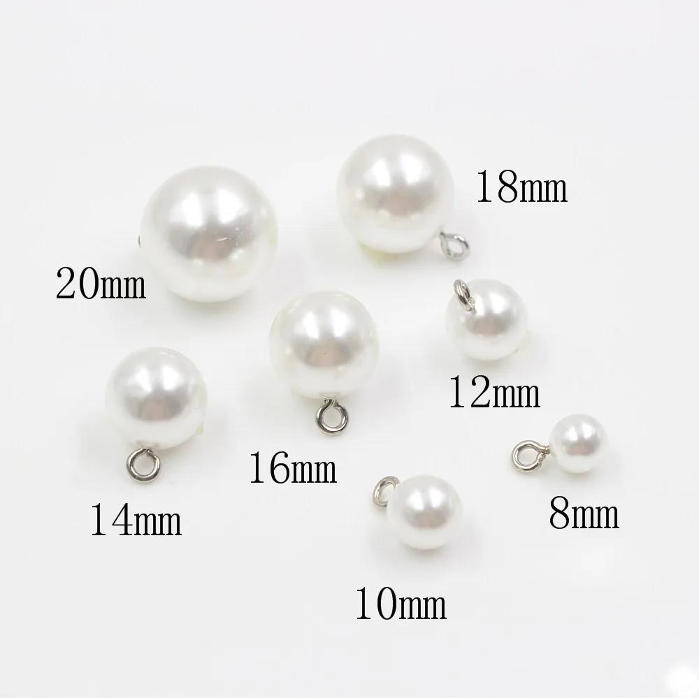 

10PCS/Lot Pearl buttons for sweater coat decoration buttons withe Good quality accessories DIY ZZ-0005