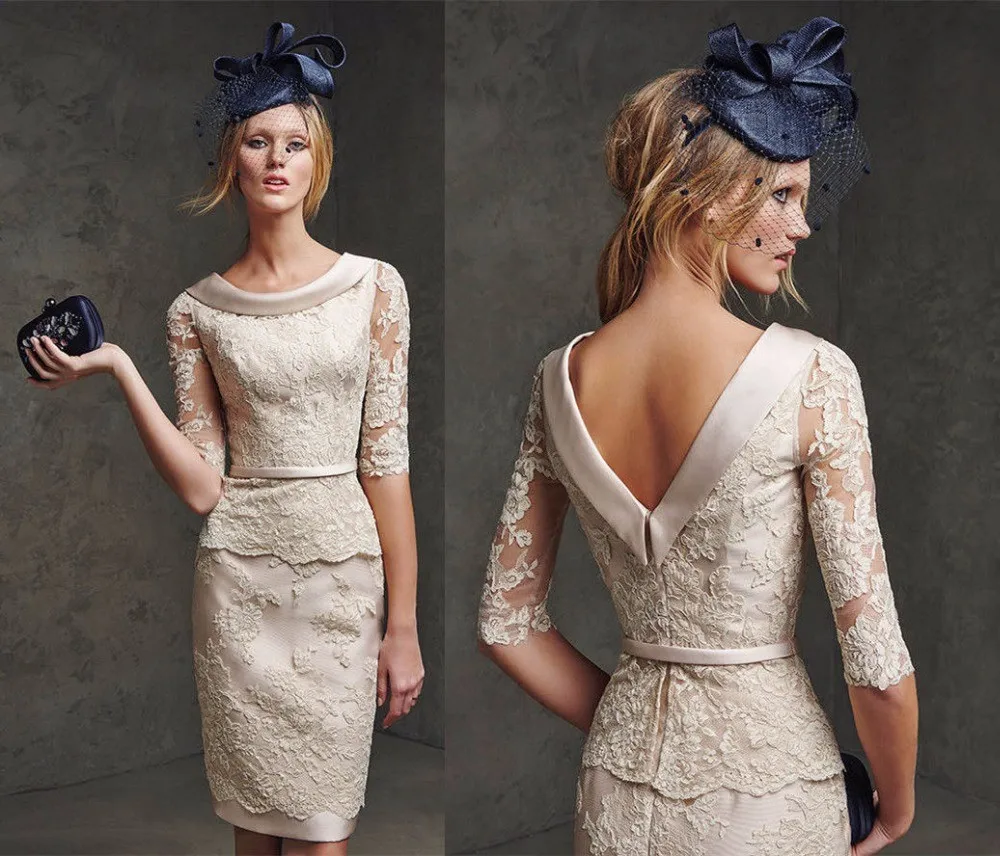 2016-Mother-Of-The-Bride-Dresses-Sheath-Knee-Length-Champagne-Lace-Backless-Short-Wedding-Party-Dresses