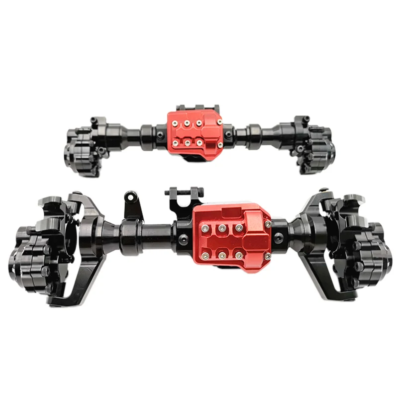 Black 1/10 RC автомобильный аксессуар алюминиевый передний картер задней оси для Traxxas Crawler Гусеничный - Цвет: Black