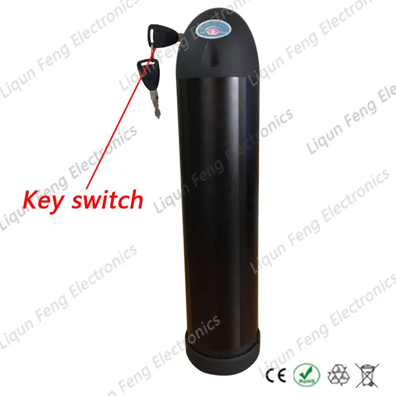 Discount 48V 18Ah Electric Bike Water Bottle lithium ion Battery E-bike Li-ion Water Kettle Battery for Sanyo cell 48V 750W US EU No Tax 5