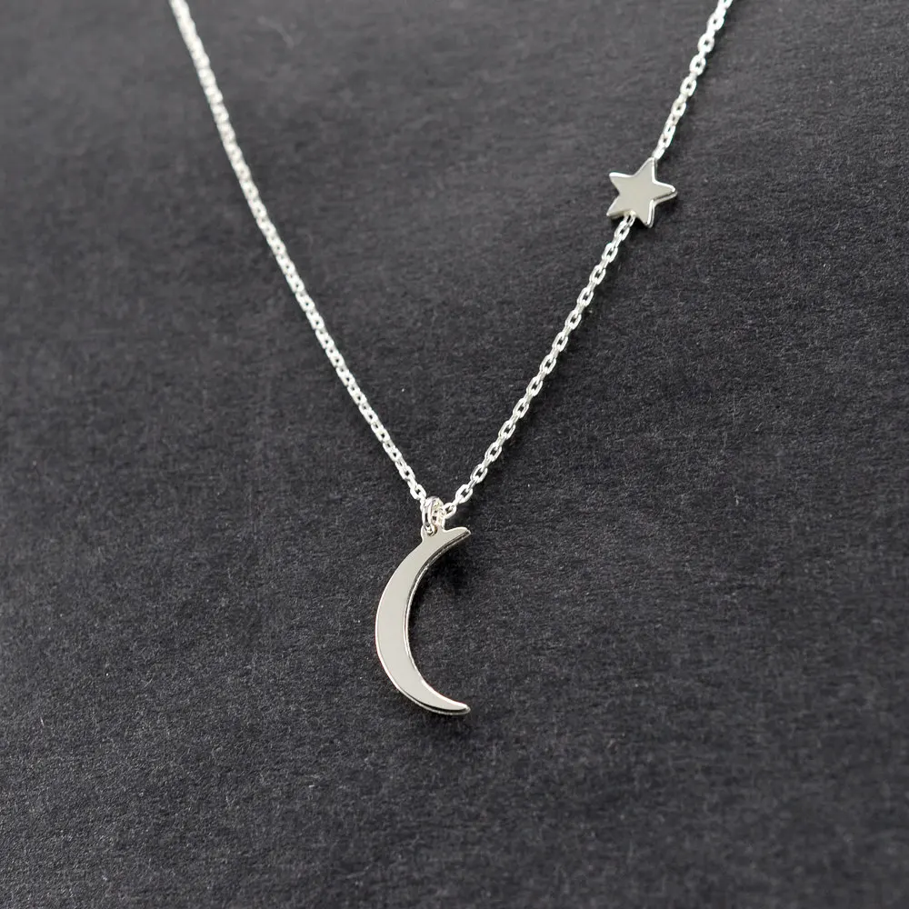 

Long Tassel Necklace Hollow Moon Star Pendant Necklace Fashion Jewelry for Women