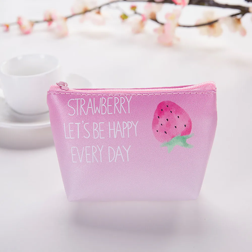 

Women Girls Cute Fashion Snacks Coin Purse Leather Zipper Wallet Bag Change Pouch Key Holder monederos para mujer monedas #C