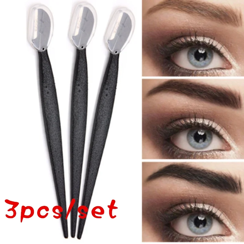 

3PCS/Set Eyebrow Razor Facial Hair Remover Eyebrow Trimmer Sharp Mini Makeup Knife Shaper Shaver for Women