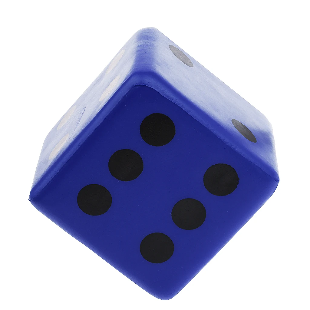 Sponge Dice Foam Dot Playing Dices for Math Teaching Vent Toy Education Toy 8CM Multicolor Entertainment Dices