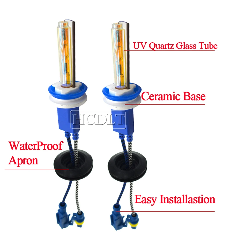 HCDLT 100W Xenon H7 HID Kit H1 H3 9005 9006 H11 Xenon Bulb Lamp 4300K 8000K 6000K 100W HID Ballast 12V 24V Car Light Headlight Kit (1)
