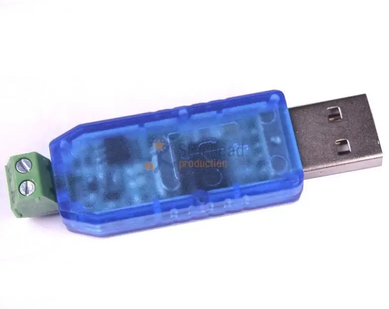 Мини USB 2 0 в Серийный адаптер-конвертер RS485 10 шт. поддержка Win7 Win8 полупрозрачный