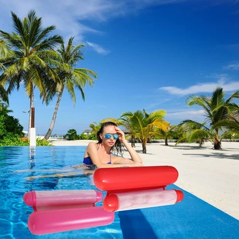 

2019 New inflatable pool float bed 120cm*70cm water inflatable lounge chair float swimming float hammock lounge bed for swimming