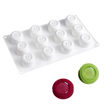 

Silicone Cake Mold 15 Holes 3D vortex Ball Cake Decorating Tools For Baking Chocolate Mousse Sponge Moulds Pans