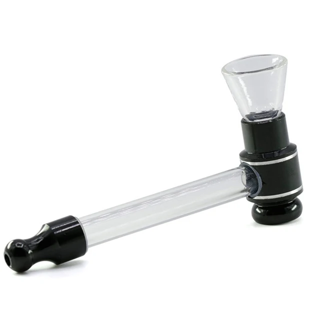Fashion Creative Glass Smoking Pipe Herb Portable Tobacco Pipes Weed