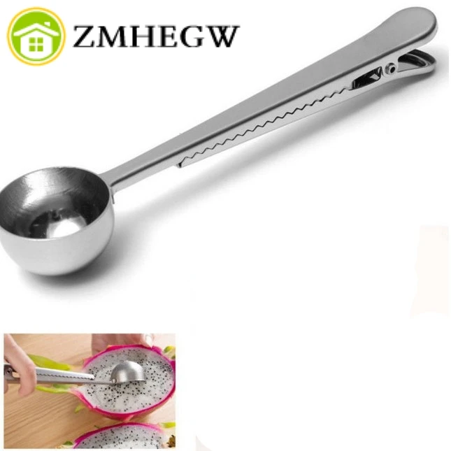 

Stainless Steel Spoon Ground Coffee Craft Measuring Scoop Spoon Deluxe Metal Non-Stick Anti-Freeze Hand Washable Scoop 17.5cm