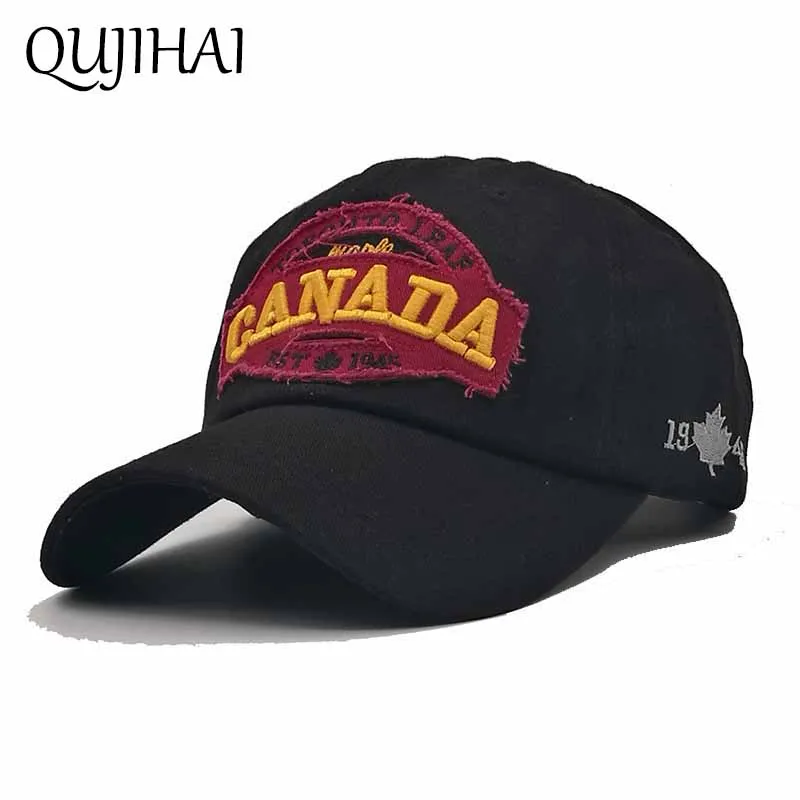 Canadian Maple Leaf Baseball Cap - Adjustable Unisex Dad Hat With Embroidered Flag