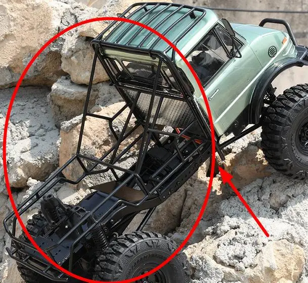 

1/10 RC Rock Cralwer Metal Roll Cage Bucket Cargo Frame For RC8WD TF2 Axial SCX10 II ax90022 ax90046 ax90047 Chassis Unni monk