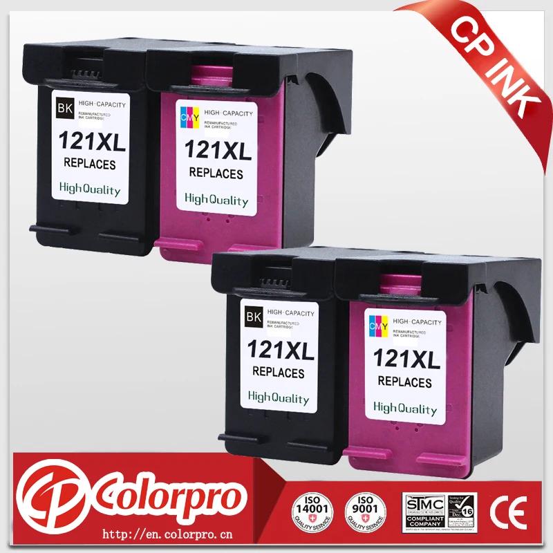 2BK/2Color for HP121 ink cartridge for HP Deskjet 1050 2050 2050s D1660