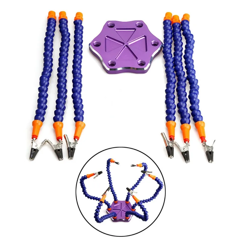 Helping-Hands-Soldering-Tool-6-Flexible-Arms-Six-Arm-Soldering-Station-With-Swiveling-Alligator-Clip-for (4)