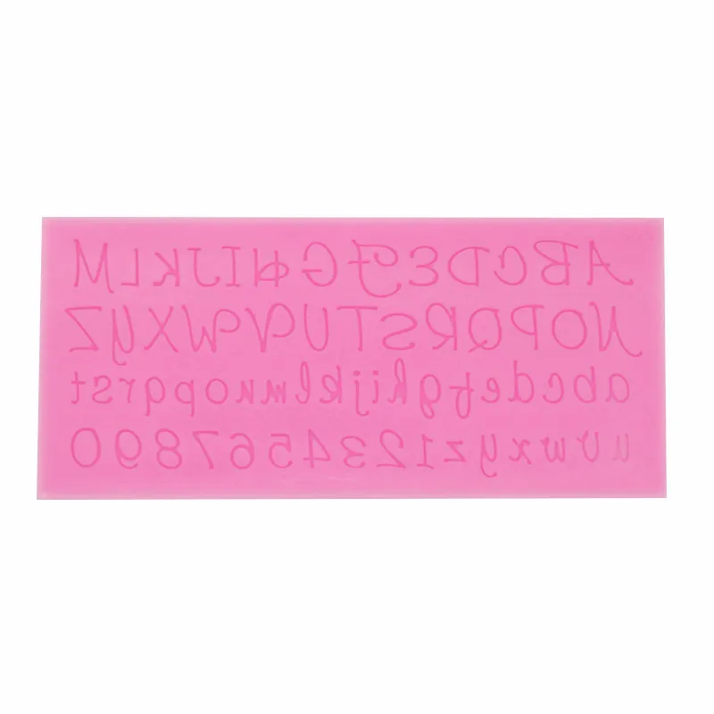 

Silicone cake mold letters digital sugar mold 15-324