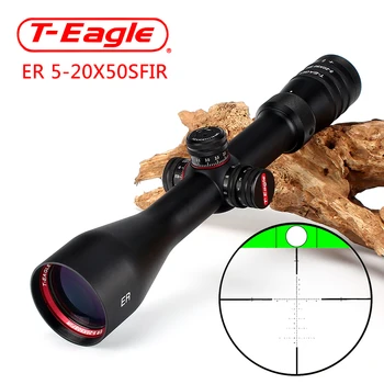 

T-Eagle ER 5-20X50 SFIR Hunting Riflescope Side Parallax Glass Etched Reticle Turrets Lock Reset Built-in Bubb Level Rifle Scope