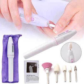 

Portable Electric Nail Drill Kit Set Battery Manicure Pedicure Grinding Burnishing Machine Personal Manicure and Pedicure Kit