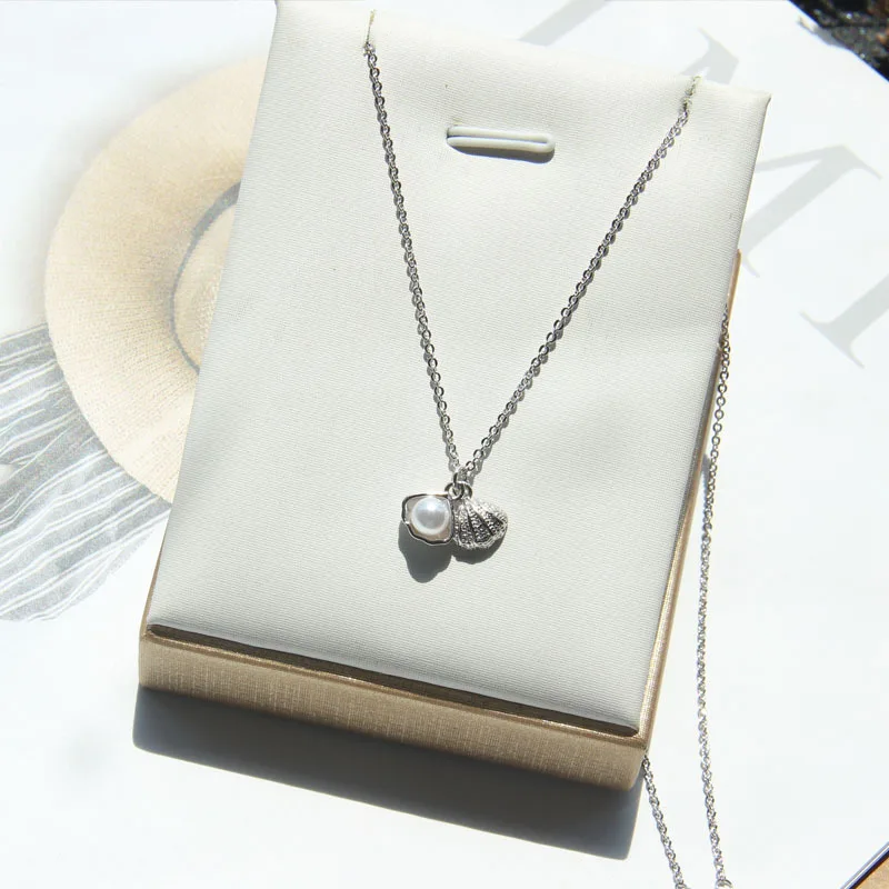 Ataullah, модное жемчужное ожерелье, простое, Настоящее серебро 925 пробы, ювелирное изделие, подвеска на цепочке для женщин, вечерние ювелирные изделия, NW056