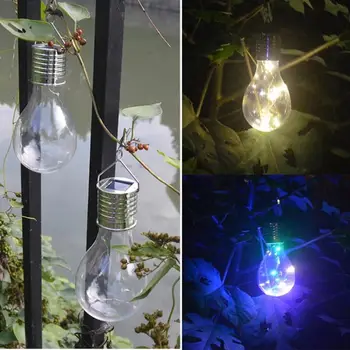 

Solar Copper Wire Hanging Lights Lamp Bulb Warm White Sun Board Supply