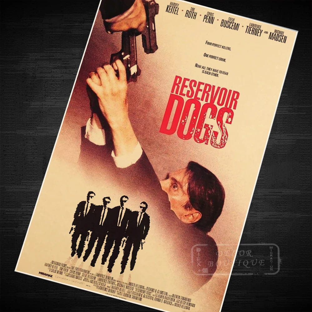1992 Reservoir Dog Dogs walking Movie Film Classic Vintage Poster