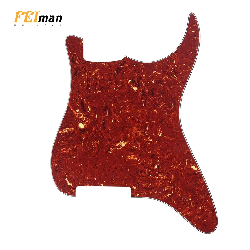 

Pleroo guitar parts NO screw Hole Pickguards with Blank Material and Real Aluminum foil shield for Strat Style Guitarra