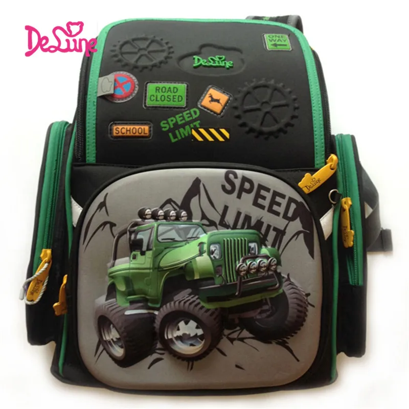 Delune Children Burden Reducing Primary School Bag 3D SUV Car Print Orthopedic SCHOOL School Backpack Mochila Escolar for Boys Delune Children Burden Reducing Primary School Bag 3D SUV Car Print Orthopedic SCHOOL School Backpack Mochila Escolar for Boys