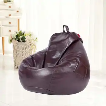 Chpermore PU Leather Bean Bag lazy sofa Comfortable Living room leisure Bean bag sofa tatami Multifunction chair Stools Ottoman