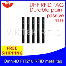 UHF RFID металлическая бирка omni-ID fit210 915 МГц 868 МГц Alien higgs3 EPC 5 шт. прочная краска смарт-карта пассивные RFID метки