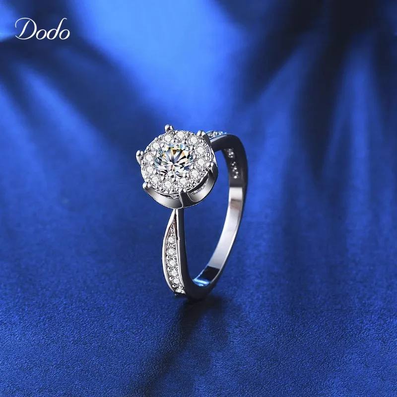 White gold plated filled font b rings b font for font b women b font CZ