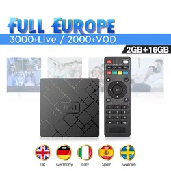 Android HK1W IPTV Франция медиаплеер с 1 год IUDTV код 2G 16G IPTV арабский испанский голландский бельгийский IPTV подписка коробка