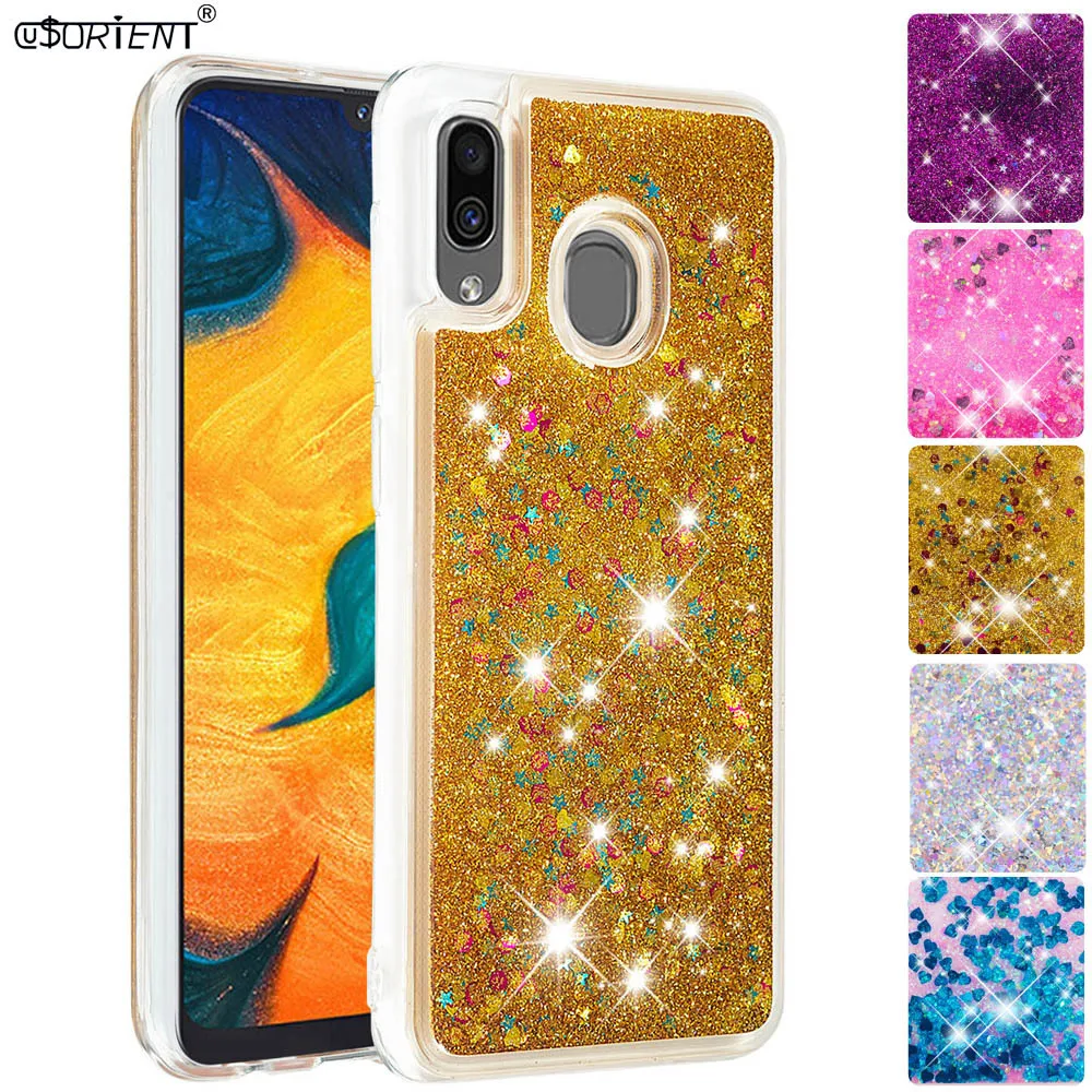 

Liquid Case for Samsung Galaxy Wide4 A20 A30 2019 Cute Glitter Quicksand Soft Cover Wide 4 SM-A205FN/S SM-A305FN/DS SM A205FN/DS