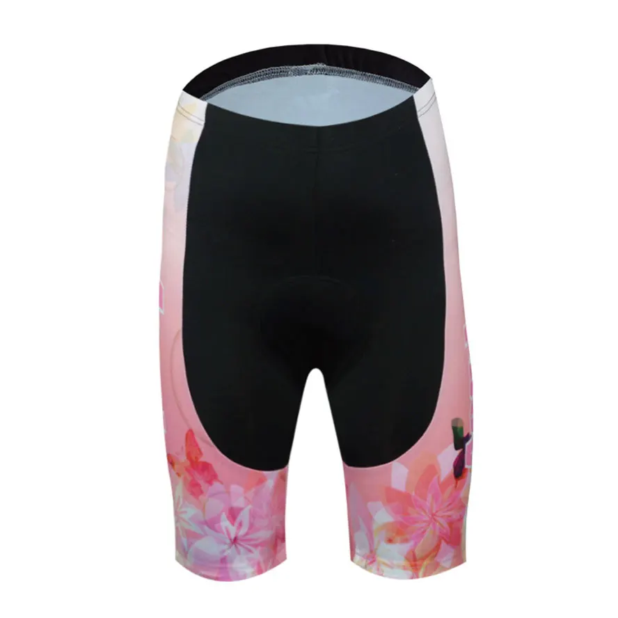 Pink Women Sportswear Bicycle Padded Shorts Cycling Shorts Padded For ...