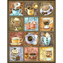 Алмазная вышивка, кофейная чайная чашка, полный заказ, алмазная живопись, наборы для вышивки крестом, бриллиантовая мозаика домашний декор