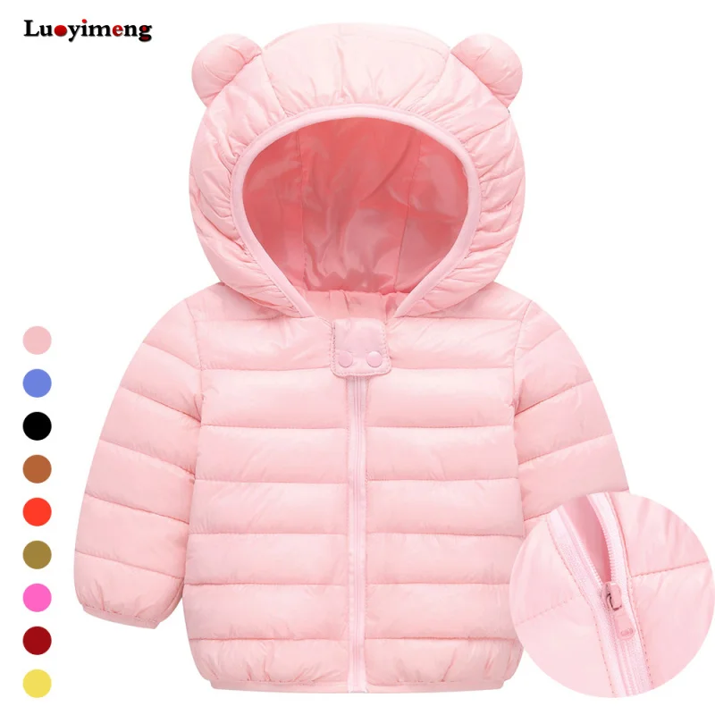 

Baby Snowsuit Winter Overalls For Girls Baby Outerwear Full Sleeve Hooded Snowcoat Winter Snow Clothes Children's Clothes Coat
