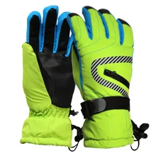 Guantes de Esquí de invierno Gruesa Super Caliente A Prueba de Viento Guantes de Moto de Nieve de Esquí de Nieve Snowboard Ciclismo Deportes Al Aire Libre Para Niños y Adultos