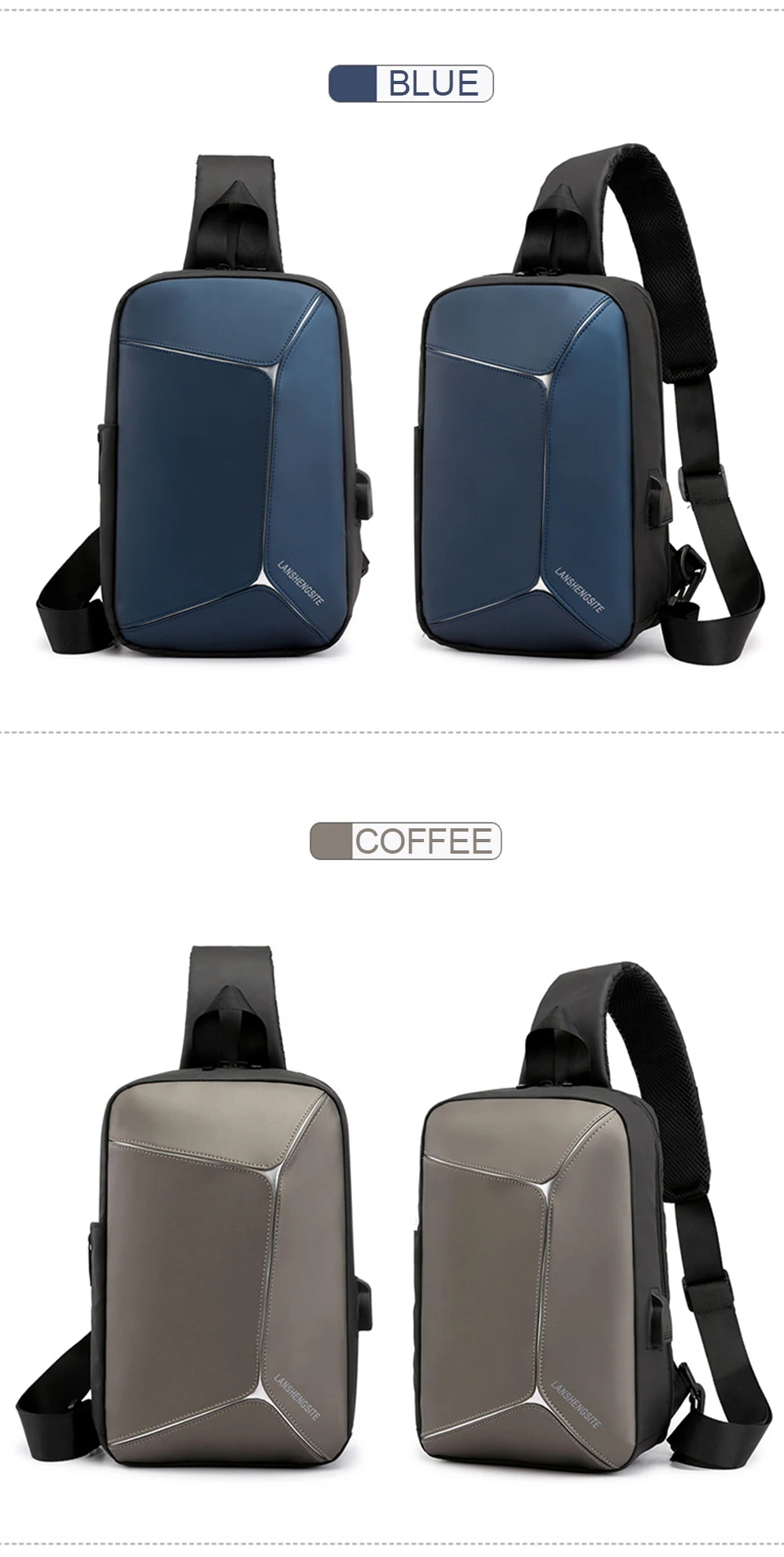Crossbody Bags Chest Bag Men Shoulder Bag Male Messenger Women Waterproof Sac Bolsa Cross Body Business School Mens Strap Packs (14)