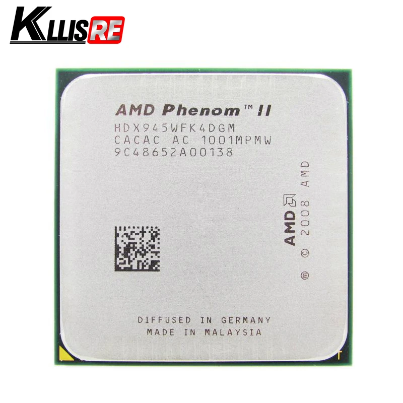 Процессор AMD Phenom II X4 945 четырехъядерный 3,0 ГГц 6 Мб кэш L3 Разъем AM2+/AM3 разбросанные части ЦП