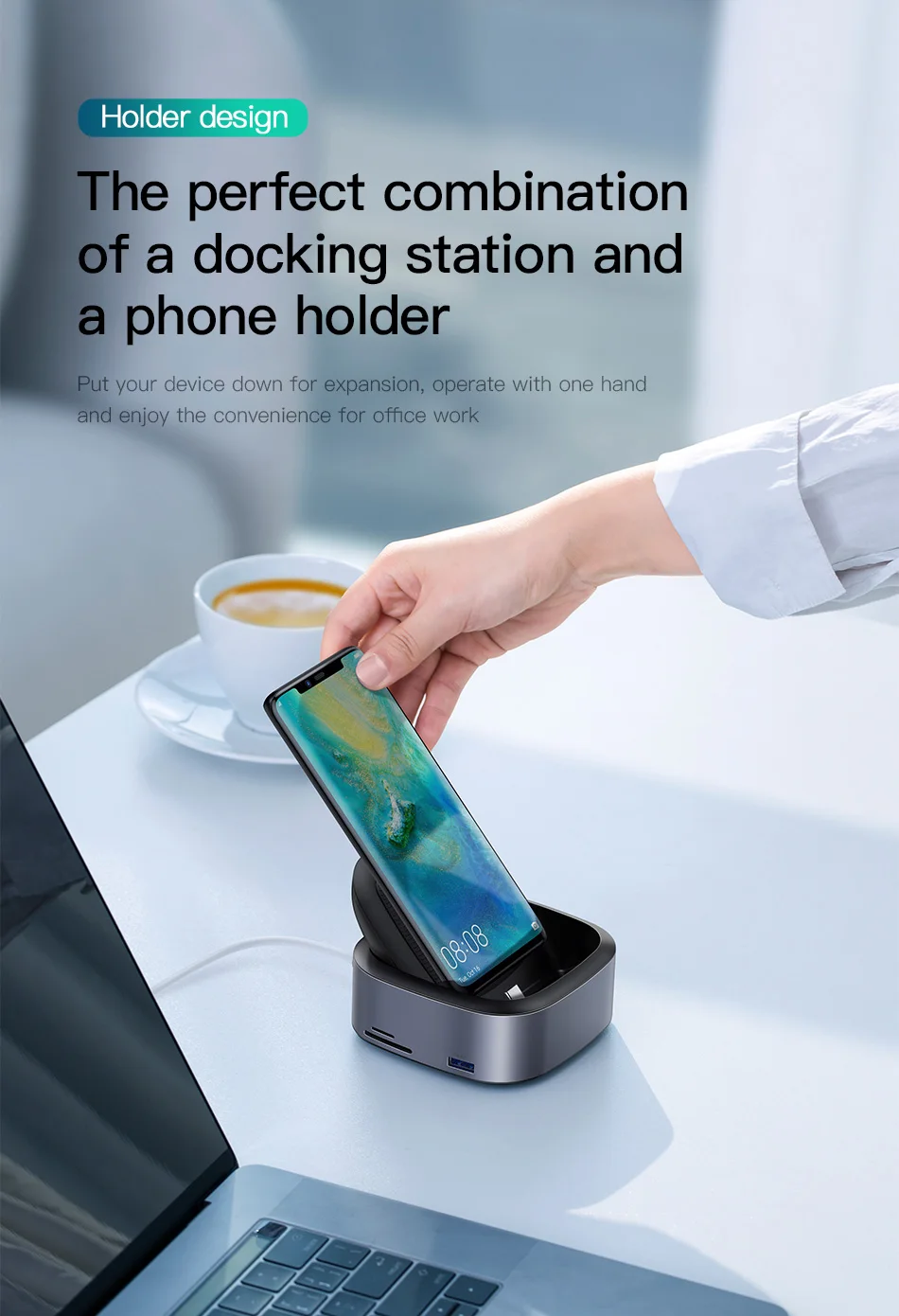 Док-станция Baseus type C для samsung S10 S9 Dex, док-станция USB C к HDMI 3,5 мм, док-адаптер для huawei P30 P20 Pro