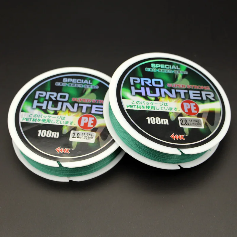 

Exclusive Quality 4 Strands PE Braided Fishing Line 100M Anti-bite Multifilament Fishing Line 20LB-72LB Fishing Accessories