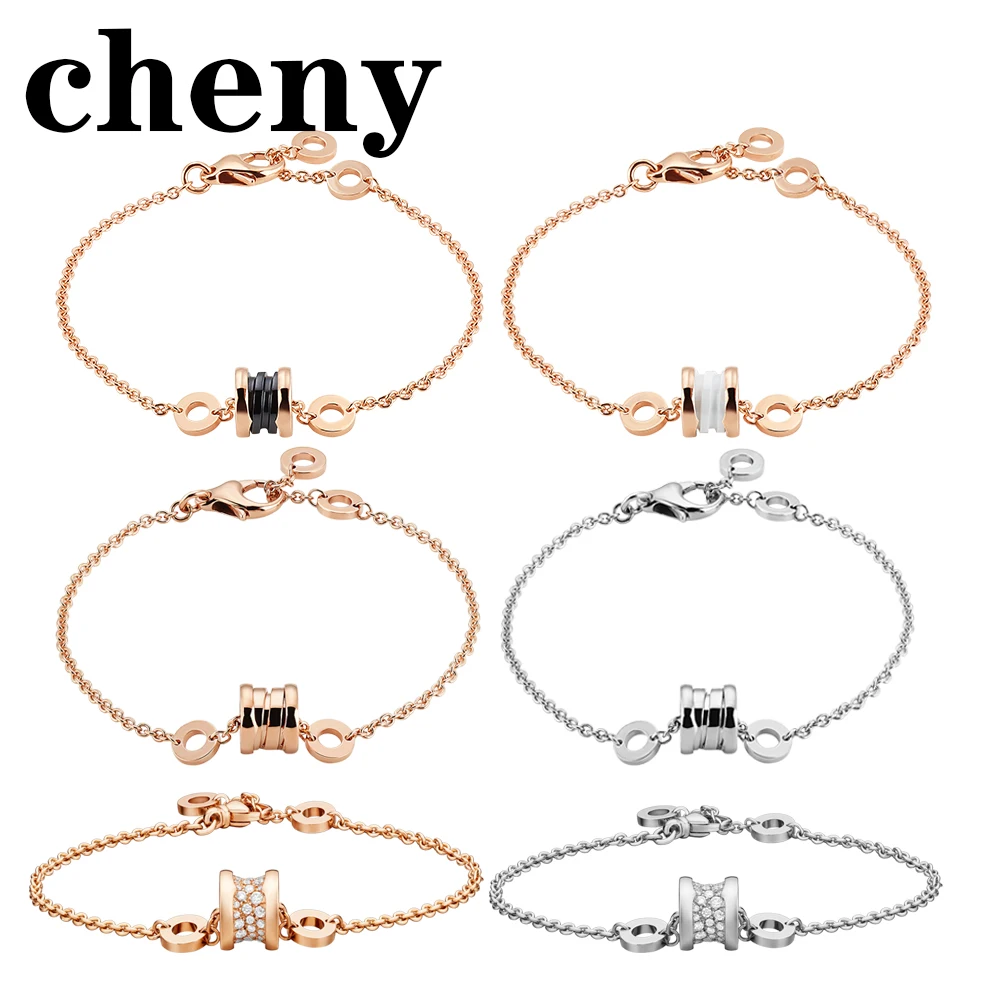 

fit bulgaria luxury Genuine bangle bracelet ceramics spring crystal shape trendy engagement party fashion jewelry for women's