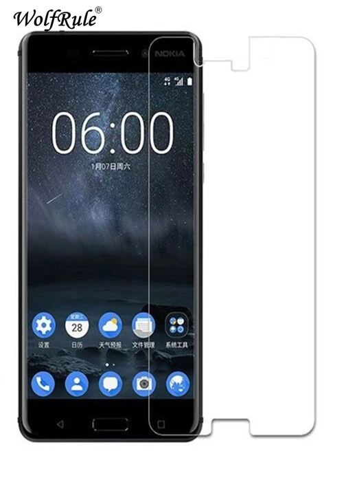 2 шт Стекло для Nokia 8 Защита экрана закаленное стекло против царапин закаленная
