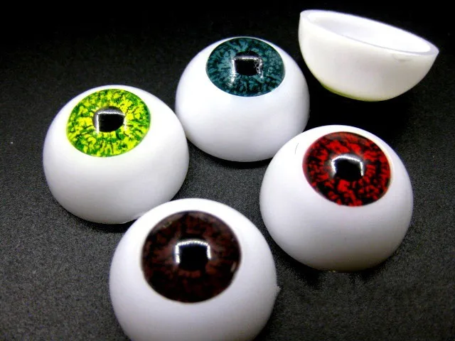

Free shipping 4pair/lot BJD 22MM dolls eyes Plastic eyeballs Reborn Acrylic doll accessories Half Round Eye for Toys DIY dol