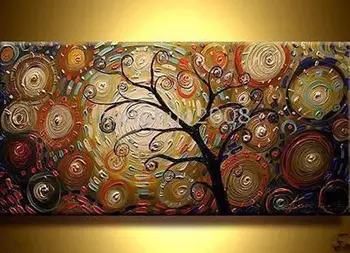 

hand-painted Modern Abstract Art Oil Painting WALL DECOR Large Canvas NO frame