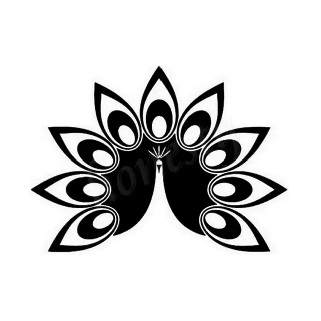 Peacock Open Wall Home Glass Window Door Car Sticker Laptop Auto - peacock open wall home glass window door car sticker laptop auto truck black vinyl decal sticker