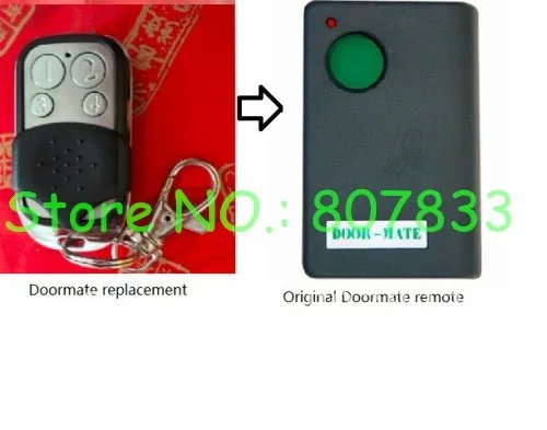 

Door-mate 303MHZ remote control replacement, Doormate TRG101&TRG300 garage door opener transmitter receiver