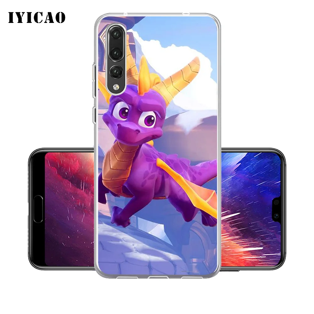 Мягкий силиконовый чехол для телефона IYICAO Spyro The Dragon Huawei P30 P20 Pro P10 P9 P8 Lite P Smart