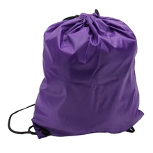 Унисекс одноцветное нейлоновый шнурок мешок фиолетовый