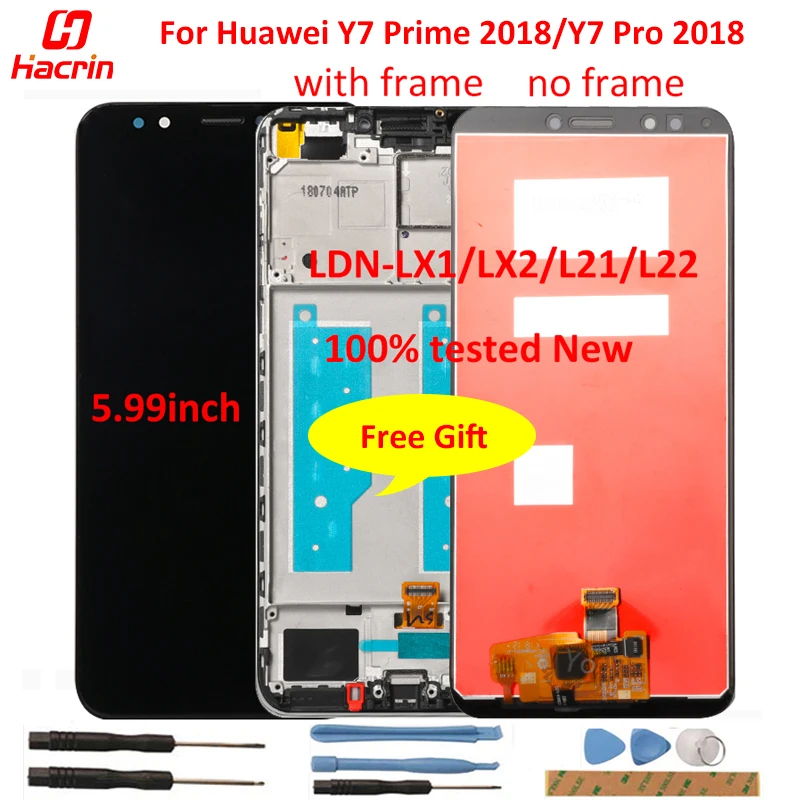 

LCD Screen for Huawei Y7 Prime 2018 LCD Display+Touch Screen 100% Tested LCD for Huawei Y7 Pro 2018 LDN-LX1/LX2/L21/L22 5.99