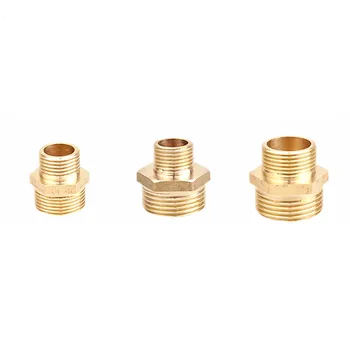

Brass Tube Pneumatic Fitting 1/8" 1/4" 3/8" 1/2" 3/4" 1" BSP Male X Male Change Hex Nipple Pipe Connector Adapter Coupler